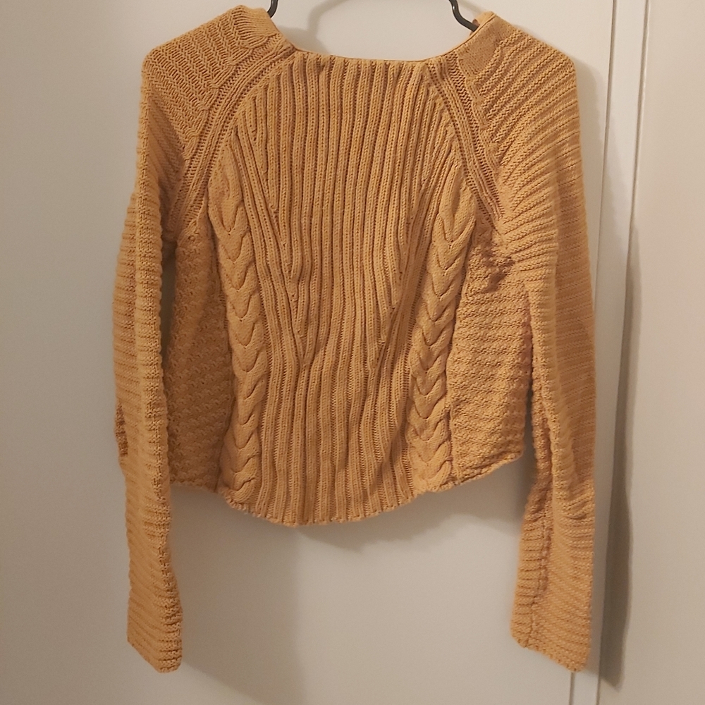 Zara Knit Mustard Sweater Size Small (S) - Picture 4 of 4